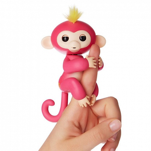 Интерактивная игрушка WowWee обезьянка Fingerlings Bella Розовая