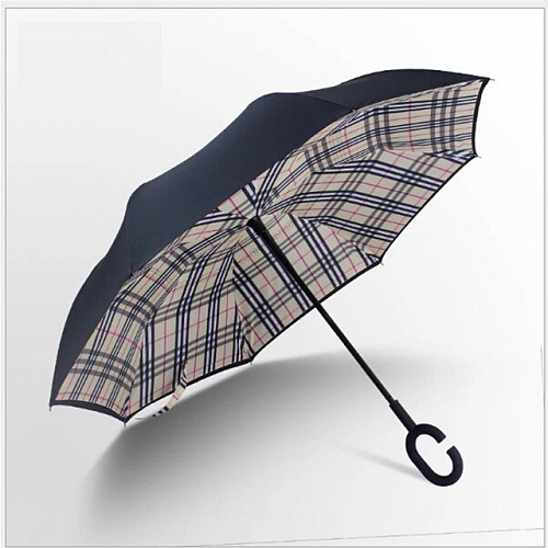 Зонт наоборот Up Brella в клетку